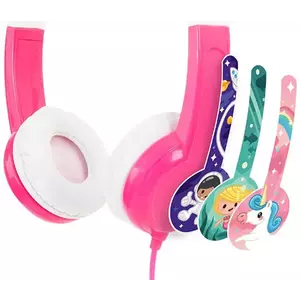 Fejhallgató Wired headphones for kids Buddyphones Discover, Pink (727542484319) kép