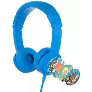 Fejhallgató Wired headphones for kids Buddyphones Explore Plus, Blue (4897111740101) kép