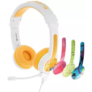 Fejhallgató Wired headphones for kids BuddyPhones School+ yellow (630282193000) kép