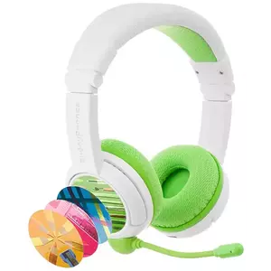 Fejhallgató Wireless headphones for kids BuddyPhones School+ green (4897111740590) kép