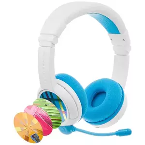 Fejhallgató Wireless headphones for kids BuddyPhones School+ Blue (4897111740583) kép