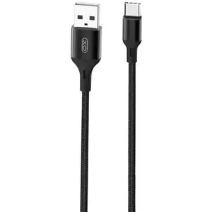 Kábel Cable USB to USB-C XO NB143, 1m, black (6920680870684) kép