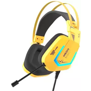 Fejhallgató Gaming headphones Dareu EH732 USB RGB, yellow (6950589911782) kép