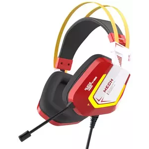 Fejhallgató Gaming headphones Dareu EH732 USB RGB, red (6950589911799) kép