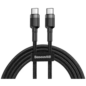 Kábel Baseus Cafule PD2.0 60W flash charging USB For Type-C cable (20V 3A) 2m Gray+Black (6953156285231) kép
