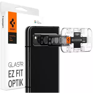 TEMPERED KIJELZŐVÉDŐ FÓLIA Spigen Glass EZ Fit Optik Pro 2 Pack, black - Google Pixel Fold (AGL06207) kép