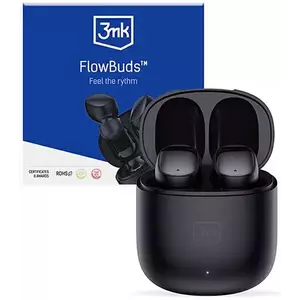 Fejhallgató 3MK FlowBuds Wireless Bluetooth Earbuds, black (5903108497404) kép