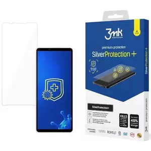 KIJELZŐVÉDŐ FÓLIA 3MK Silver Protect+ Sony Xperia 10 V Wet-mounted antimicrobial film (5903108520591) kép