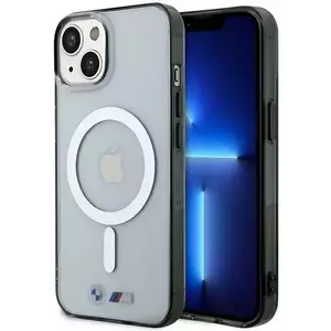 Tok BMW iPhone 14 Plus 6.7" transparent hardcase Silver Ring MagSafe (BMHMP14MHCRS) kép