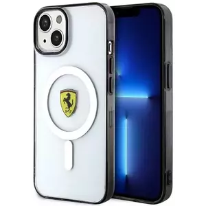 Tok Ferrari iPhone 14 Plus 6, 7" transparent hardcase Outline Magsafe (FEHMP14MURKT) kép