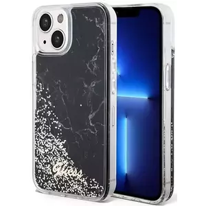Tok Guess iPhone 14 6.1" black hardcase Liquid Glitter Marble (GUHCP14SLCSGSGK) kép