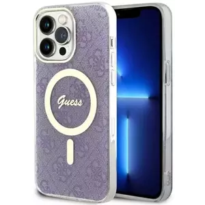 Tok Guess iPhone 14 Pro Max 6.7" purple hardcase 4G MagSafe (GUHMP14XH4STU) kép