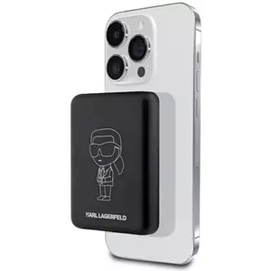 Karl Lagerfeld Wireless Powerbank 5W 3000mAh black Ikonik MagSafe (KLPBMKIOTTGK) kép