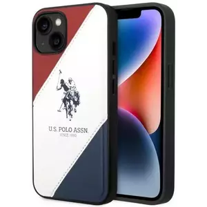Tok US Polo iPhone 14 6, 1" white Tricolor Embossed (USHCP14SPSO3) kép
