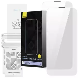 Tempered Glass Baseus Corning for iPhone 14 Pro with built-in dus... kép