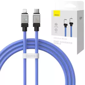 Kábel Fast Charging cable Baseus USB-C to Lightning Coolplay Series 1m, 20W, purple (6932172626587) kép