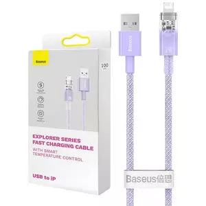 Kábel Fast Charging cable Baseus USB-A to Lightning Explorer Series 2m, 2.4A, purple (6932172629007) kép