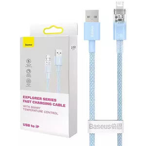 Kábel Fast Charging cable Baseus USB-A to Lightning Explorer Series 2m, 2.4A, blue (6932172629014) kép