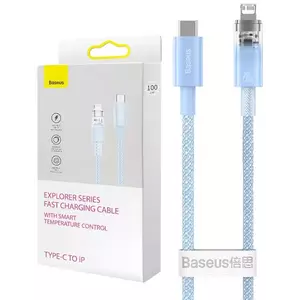 Kábel Fast Charging cable Baseus USB-C to Lightning Explorer Series 1m, 20W, blue (6932172629052) kép