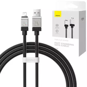 Kábel Fast Charging cable Baseus USB-A to Lightning Coolplay Series 1m, 2.4, black (6932172626723) kép