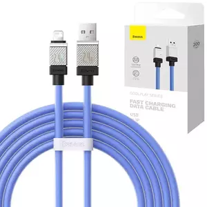 Kábel Fast Charging cable Baseus USB-A to Lightning CoolPlay Series 2m, 2.4A, blue (6932172626785) kép