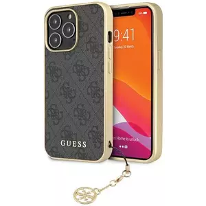 Tok Guess iPhone 14 Pro Max 6.7" grey hardcase 4G Charms Collection (GUHCP14XGF4GGR) kép