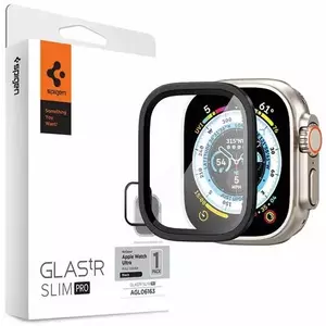 TEMPERED KIJELZŐVÉDŐ FÓLIA Spigen ALM Glas.Tr Slim Pro Apple Watch Ultra (49mm) Black (AGL06163) kép