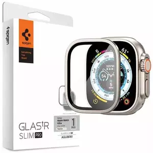 TEMPERED KIJELZŐVÉDŐ FÓLIA Spigen ALM Glas.Tr Slim Pro Apple Watch Ultra (49mm) Titanium (AGL06161) kép