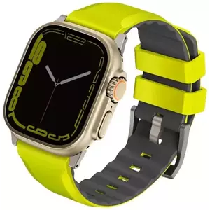 Óraszíj UNIQ Linus Apple Watch Series 1/2/3/4/5/6/7/8/SE/SE2/Ultra 42/44/45/49mm Airosoft Silicone lime green (UNIQ-49MM-LINUSLGRN) kép