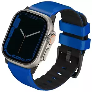 Óraszíj UNIQ Linus Apple Watch Series 1/2/3/4/5/6/7/8/SE/SE2/Ultra 42/44/45/49mm Airosoft Silicone racing blue (UNIQ-49MM-LINUSRBLU) kép