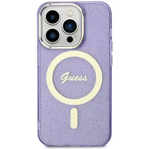 Tok Guess GUHMN61HCMCGU iPhone 11 / Xr 6.1" purple hardcase Glitter Gold MagSafe (GUHMN61HCMCGU) kép
