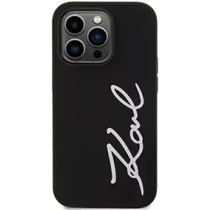 Tok Karl Lagerfeld KLHCN61SKSVGK iPhone 11 / Xr 6.1" black hardcase Silicone Signature (KLHCN61SKSVGK) kép
