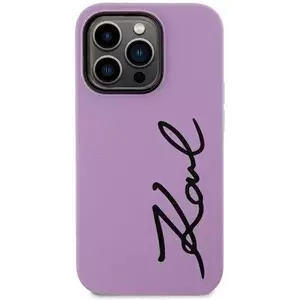 Tok Karl Lagerfeld KLHCN61SKSVGU iPhone 11 / Xr 6.1" purple hardcase Silicone Signature (KLHCN61SKSVGU) kép
