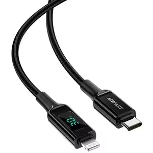 Kábel Cable USB-C to Lightning Acefast C6-01, 1.2m (black) kép