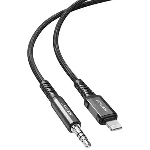 Kábel Cable Lightning to mini jack 3, 5mm Acefast C1-06 1.2m (black) kép
