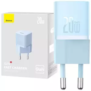 Töltő Mini wall charger Baseus GaN5 20W (blue) kép