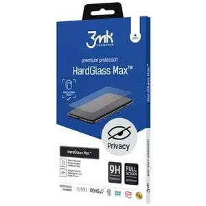TEMPERED KIJELZŐVÉDŐ FÓLIA 3MK HardGlass Max Privacy Samsung A34 5G A346 black, Fullscreen Glass kép