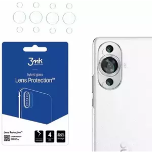 TEMPERED KIJELZŐVÉDŐ FÓLIA 3MK Lens Protect Huawei Nova 11 Pro Camera lens protection 4 pcs kép