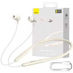 Fejhallgató Wireless Earphones Baseus Bowie P1x In-ear Neckband Creamy-white kép