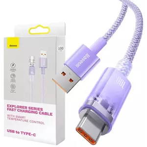Kábel Quick Charge USB-C Baseus Flash, QC 3.0, Huawei SCP, Samsung AFC, 5A, 1m (green) kép