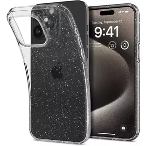 Tok Spigen Liquid Crystal Glitter, crystal quartz - iPhone 15 Pro Max (ACS06559) kép