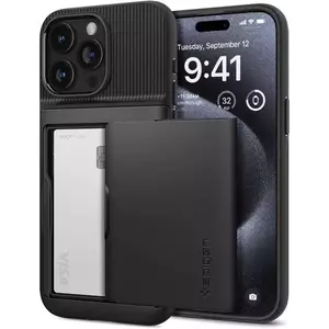 Tok Spigen Slim Armor CS, black - iPhone 15 Pro (ACS06728) kép