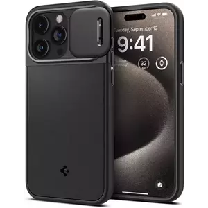 Tok Spigen Optik Armor MagSafe, black - iPhone 15 Pro Max (ACS06599) kép