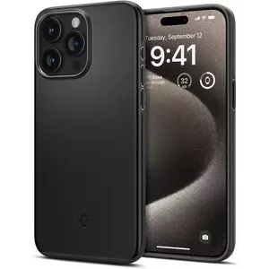 Tok Spigen Thin Fit, black - iPhone 15 Pro Max (ACS06544) kép