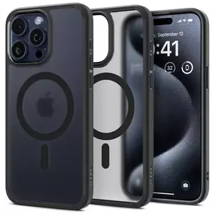 Tok Spigen Ultra Hybrid MagSafe, frost black - iPhone 15 Pro (ACS06720) kép