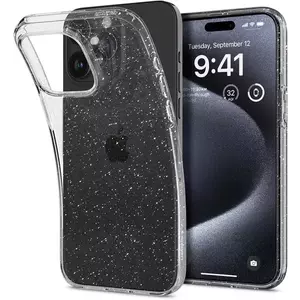 Tok Spigen Liquid Crystal Glitter, crystal quartz - iPhone 15 Pro (ACS06701) kép
