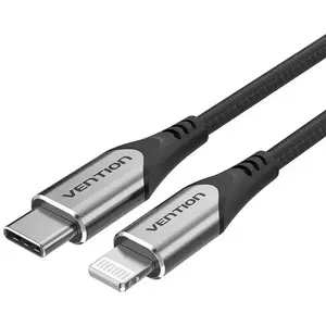 Kábel USB-C cable to Lightning, Vention TACHF, 1m (Gray) kép