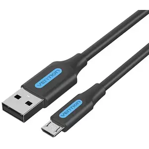 Kábel Charging Cable USB 2.0 to Micro USB Vention COLBF 1m (black) kép