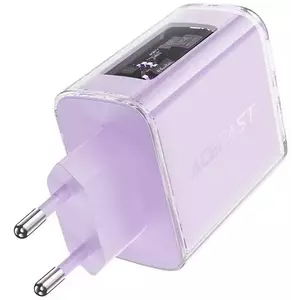 Töltő Wall charger Acefast A45, 2x USB-C, 1xUSB-A, 65W PD (purple) kép
