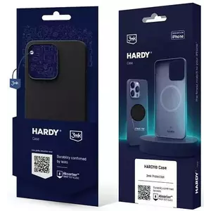 Tok 3MK Hardy Case iPhone 15 6.1" graphite MagSafe kép